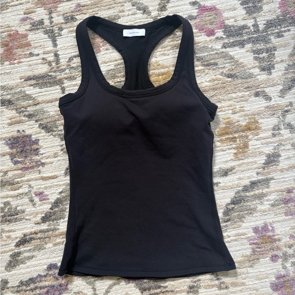 Black Racerback Tank Top
